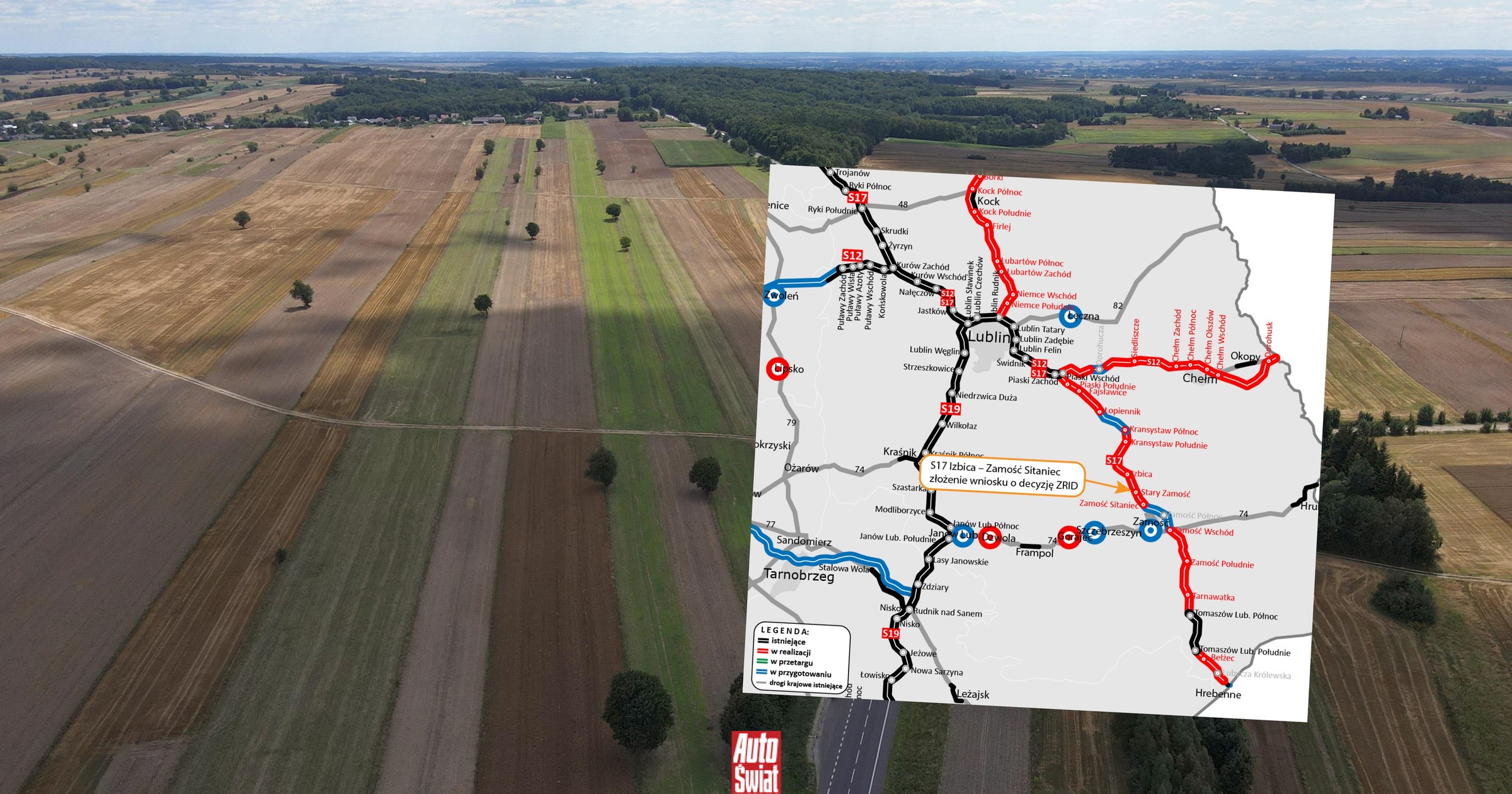 Droga S17 z Piask do Zamościa nabiera tempa. Kluczowy wniosek złożony