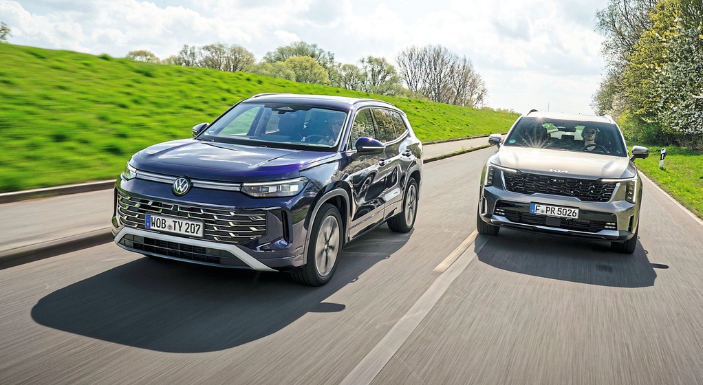 VW Tayron czy Kia Sorrento? Pojedynek dużych SUV-ów z silnikami DIesla