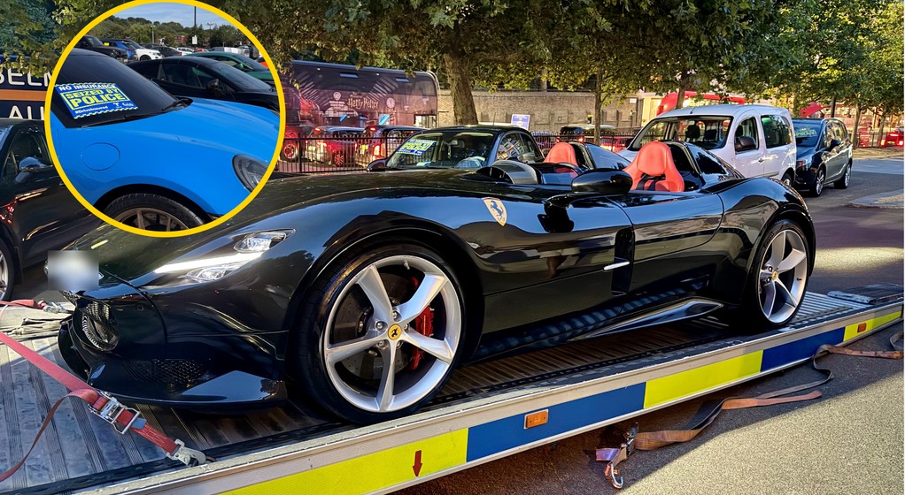 Supersamochody zajęte przez policję w Londynie