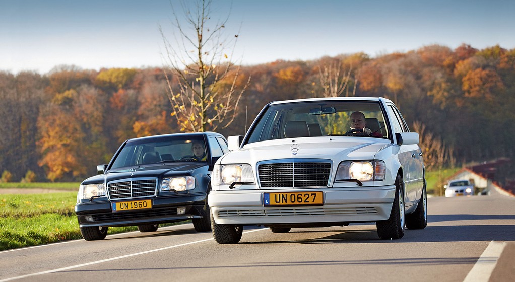 Mercedes E250D kontra E60 AMG - pośpiech nie jest wskazany