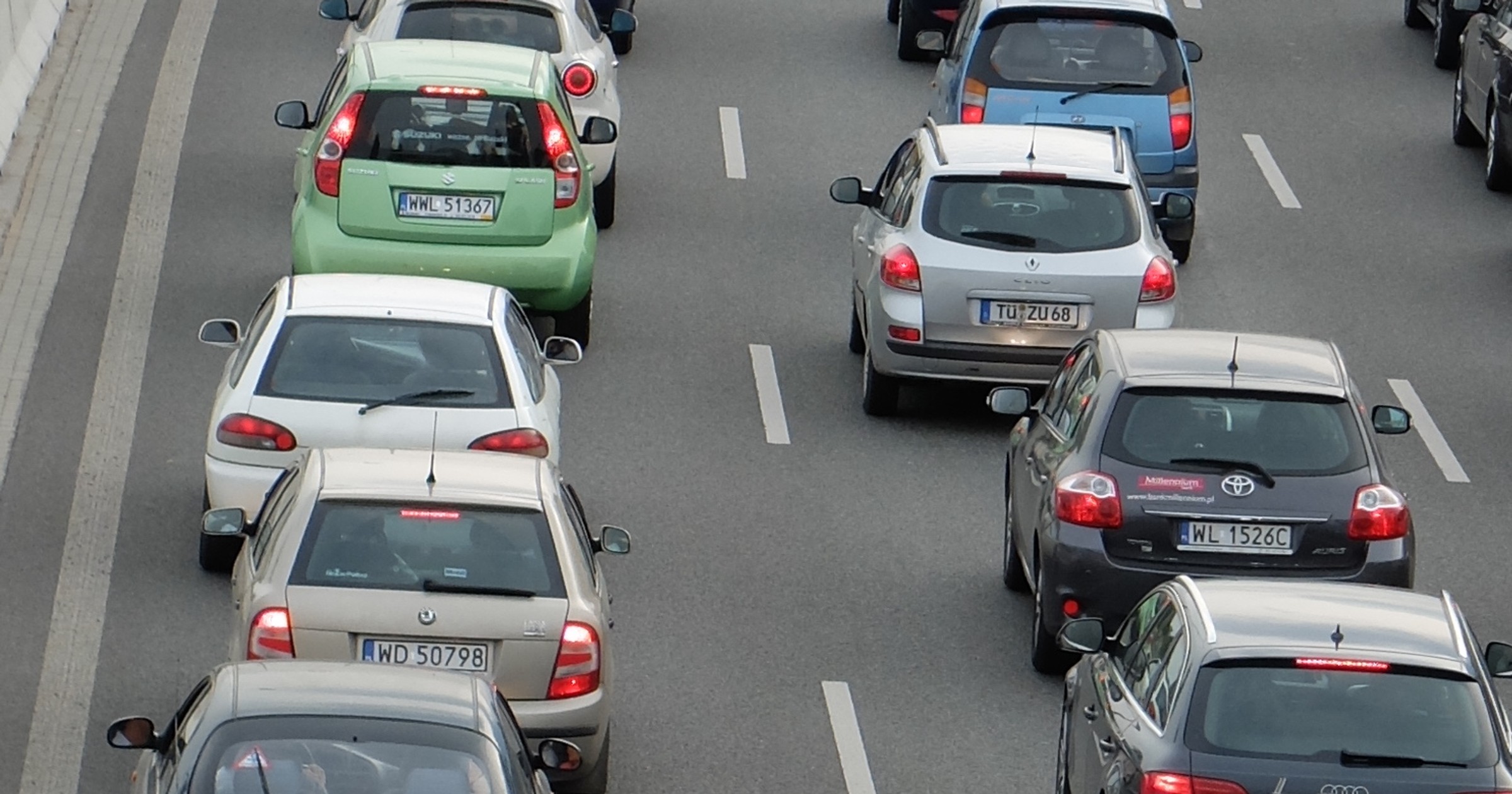Korek na autostradzie