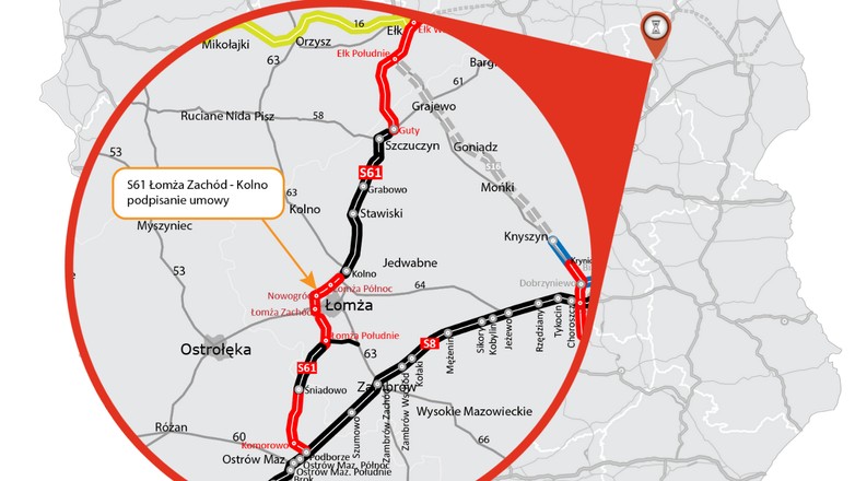 S61 Via Baltica Łomża Zachód-Kolno