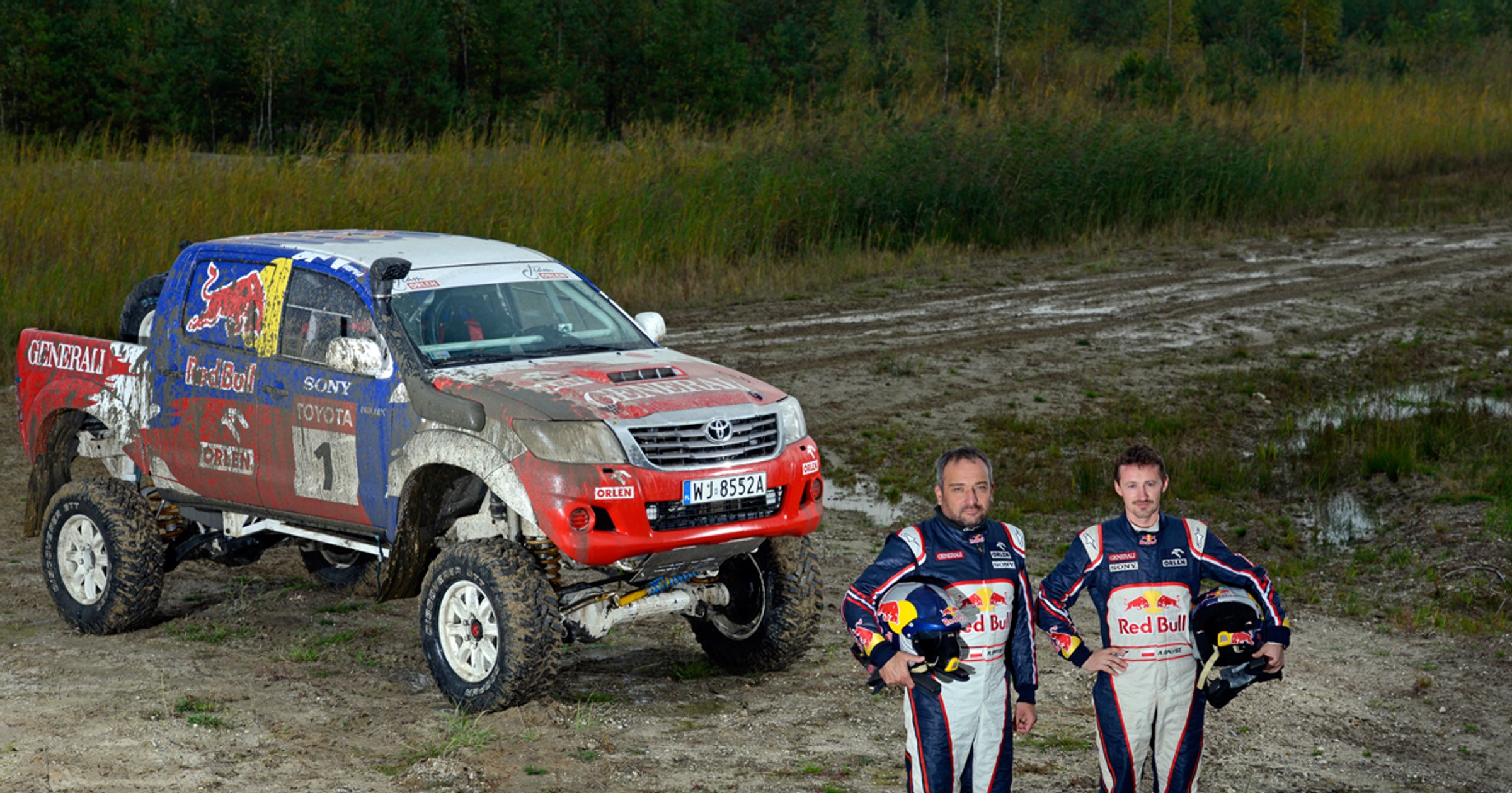 Adam Małysz testował nową Toyotę Hilux