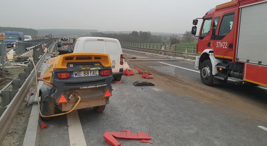Wypadek śmiertelny na remontowanym odcinku drogi S3