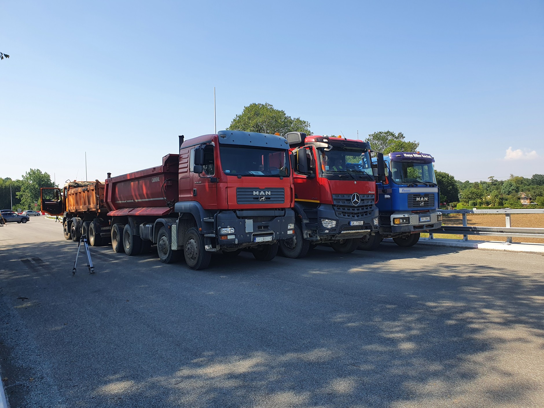 Próbne obciążenie obiektów w ciągu budowanej obwodnicy Kędzierzyna - Koźla