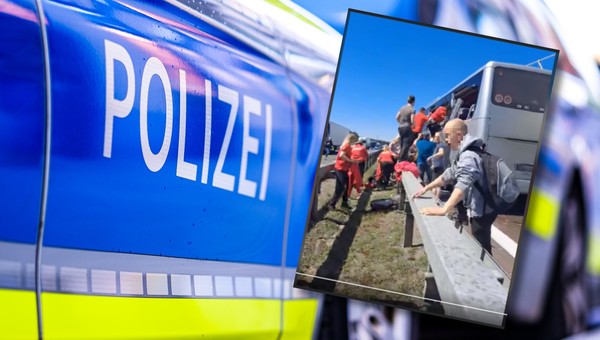 Wypadek polskiego autokaru w Niemczech. 53 osoby ranne