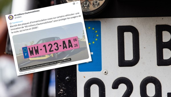 Na taki widok kierowcy jeszcze nie są przygotowani. Będą różowe tablice rejestracyjne