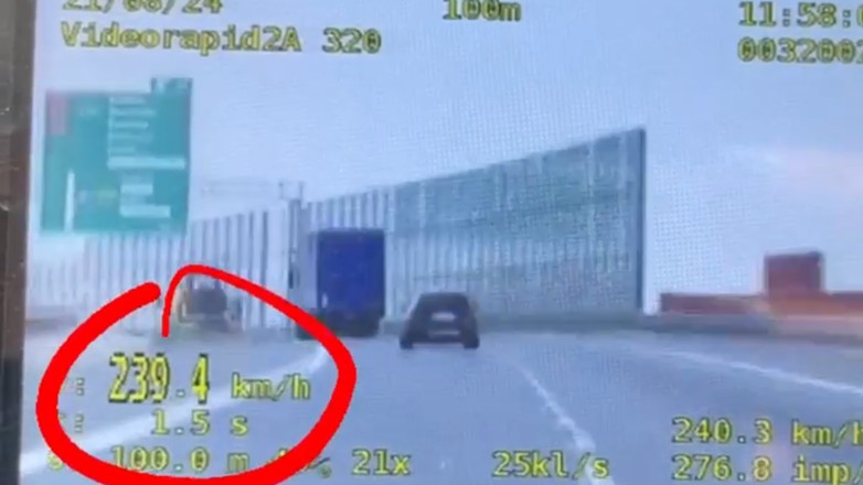 Jechał prawie 240 km/h po S12