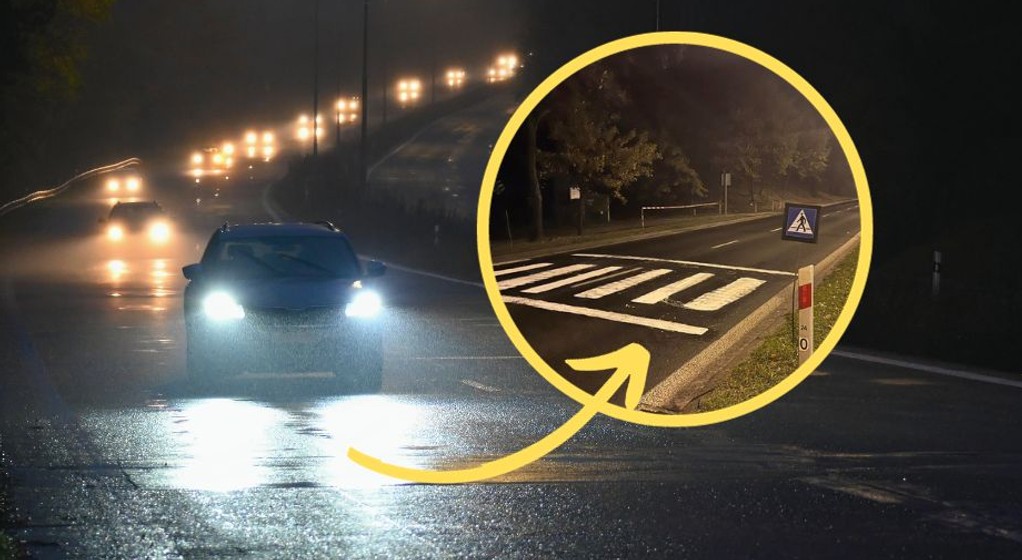 W Głownie już drugi raz mieszkańcy namalowali pasy na drodze krajowej 14 (zdj. Facebook.com/Głowno - nasze miasto)