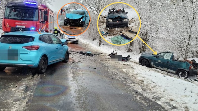 Podczas wypadku ranne zostały cztery osoby, a jedna zmarła