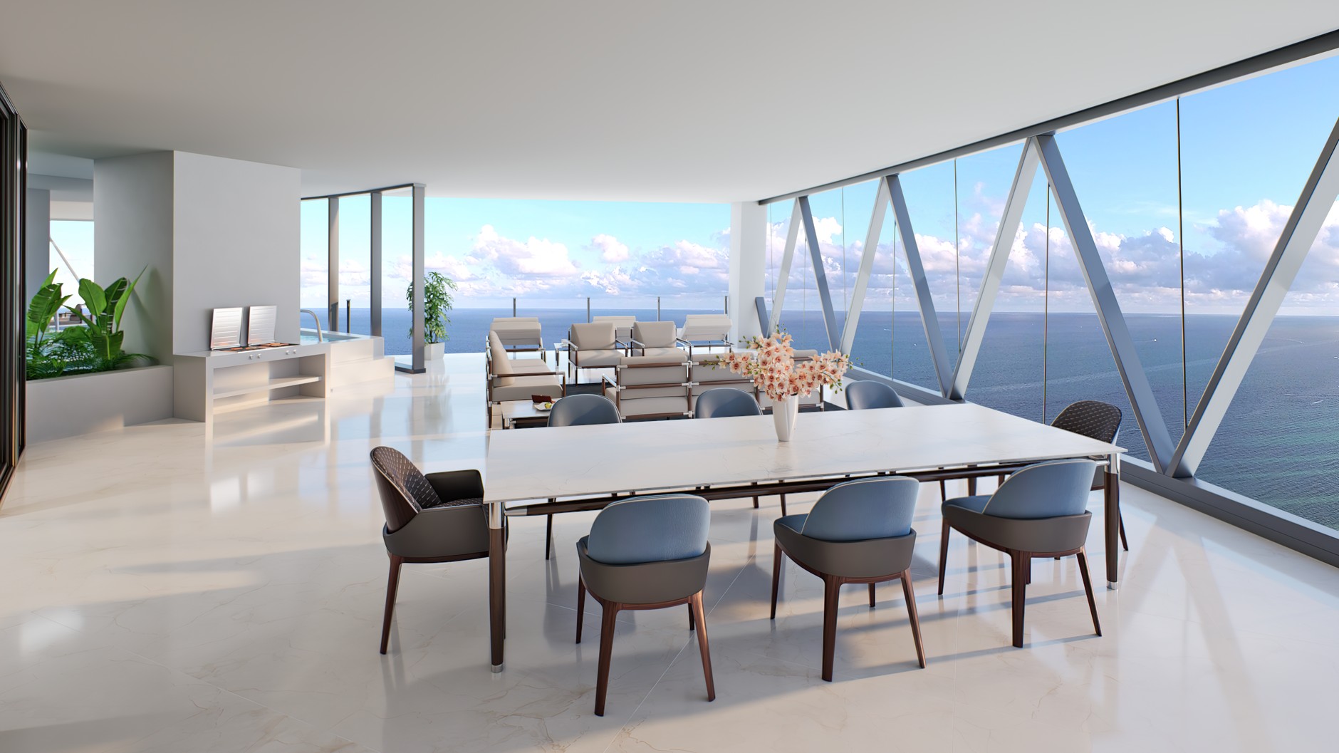 Apartamenty Bentley Residences w Miami z windą samochodową