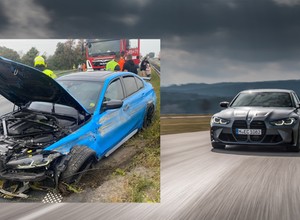 Znany polski youtuber miał wypadek. Nowe BMW M3 rozbite na A4