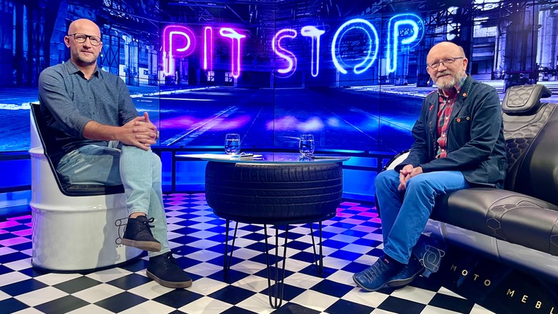 Artur Barciś w programie Auto Świat Pit Stop