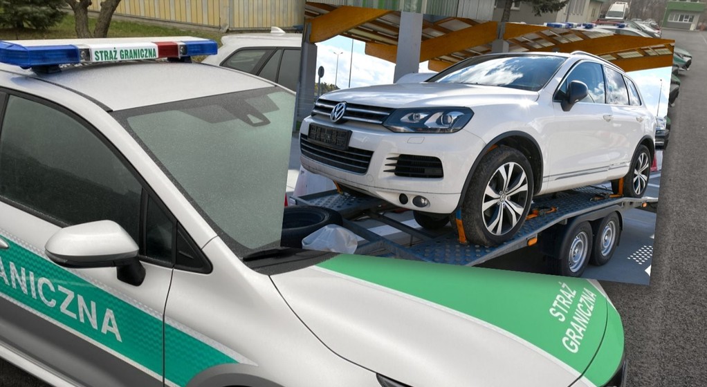 Volkswagen Touareg odzyskany przez polskich strażników