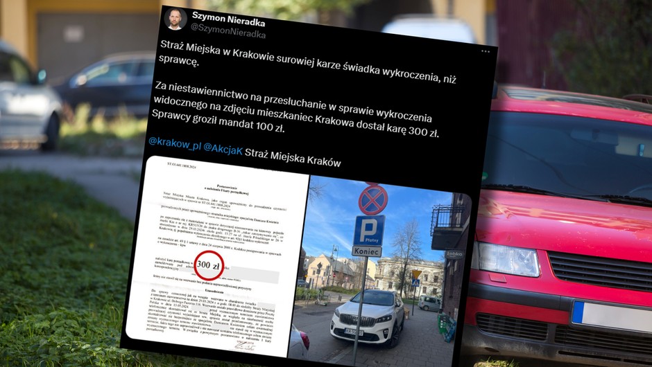 Zgłosił źle zaparkowane auto. Zapłacił wyższą karę, niż wynosi mandat