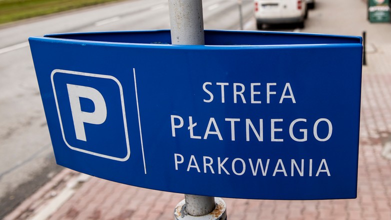 Strefa płatnego parkowania w Warszawie