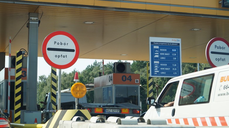 Pobór opłat na autostradzie