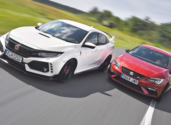 Seat Leon Cupra kontra Honda Civic Type R - 620 KM na torze