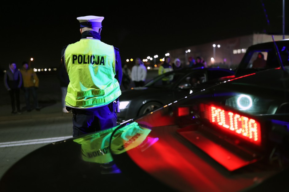Kamizelka odblaskowa, policja