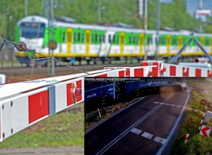 Pociąg zmiótł auto z torów jak pudełko zapałek. Nagranie PKP ku przestrodze