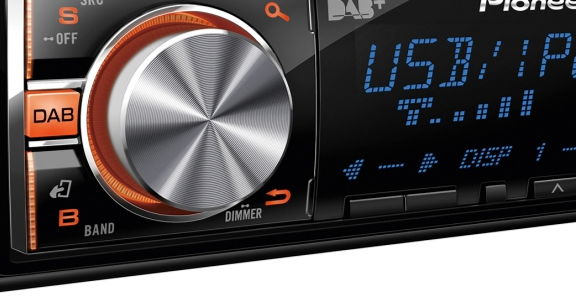 Pioneer DEH-X6600DAB może pracować po podłączeniu do standardowej anteny samochodu.