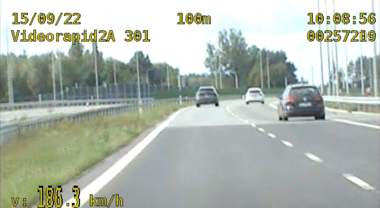 Jechał o ponad 100 km/h za szybko na S5. I tak może mówić o szczęściu [WIDEO]