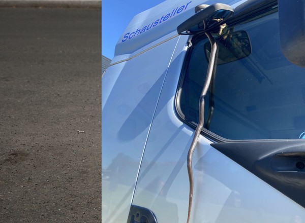 Szok na autostradzie. Kierowca TIR-a odkrył, że z bocznej szyby zwisa półtorametrowy wąż!
