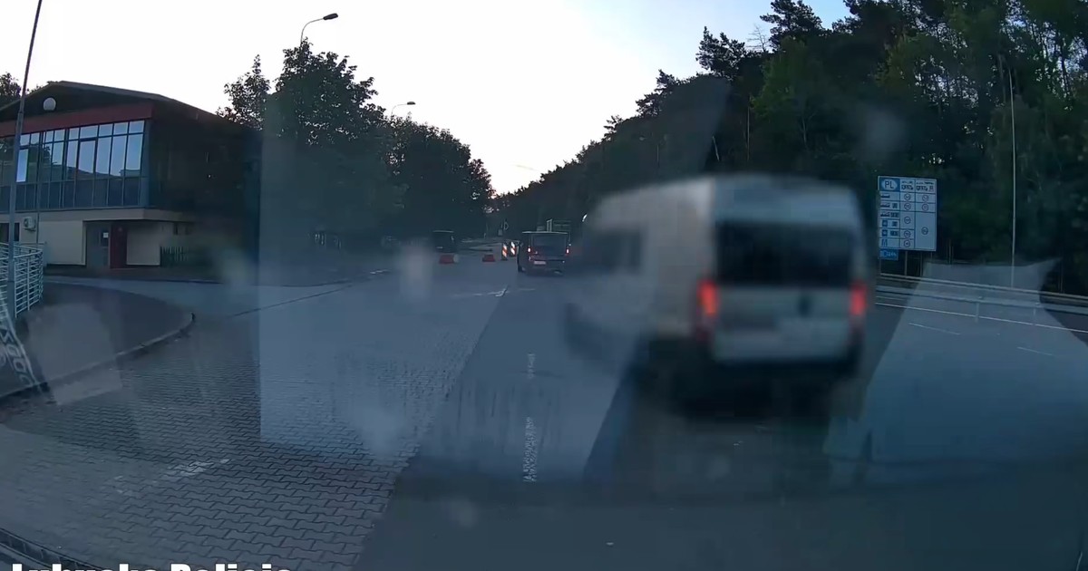 Policyjny pościg za kierowcą kampera