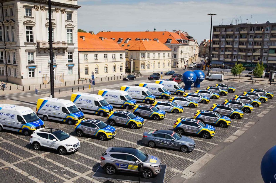 Hyundai przekazał flotę na Tour de Pologne