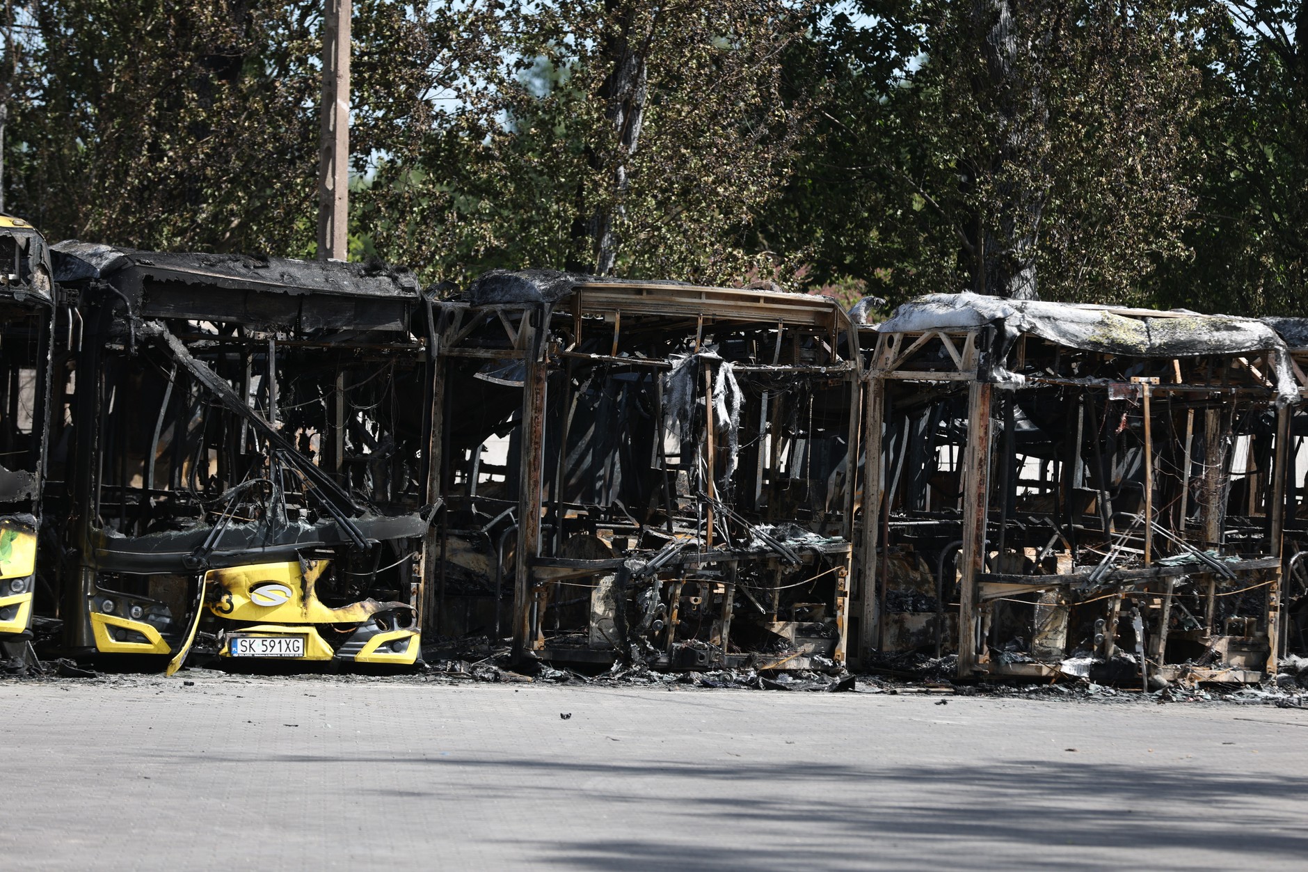 W Bytomiu spłonęło 10 autobusów. Biegły wydał opinię