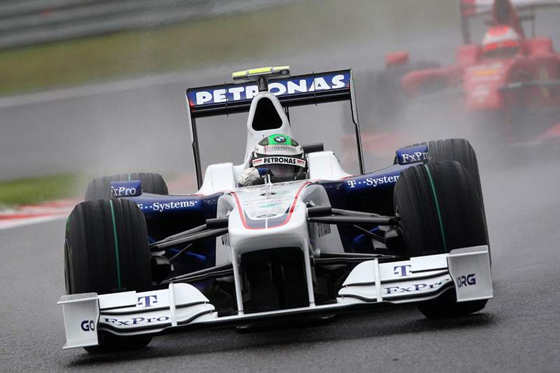Grand Prix Belgii 2009: dwie gwiazdy wyścigu - Raikkonen i Fisichella (fotogaleria)