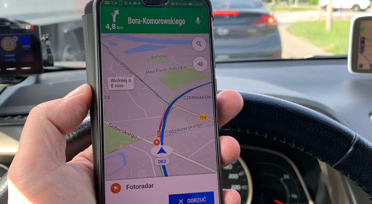 Google Maps z fotoradarami. Duże rozczarowanie – przynajmniej na razie