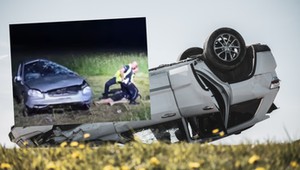Rozbił samochód, potem musiała powstrzymać go policja