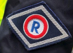 Policjanci z Krasnegostawu prowadzili niecodzienną akcję. "Pilnowali" jednego znaku