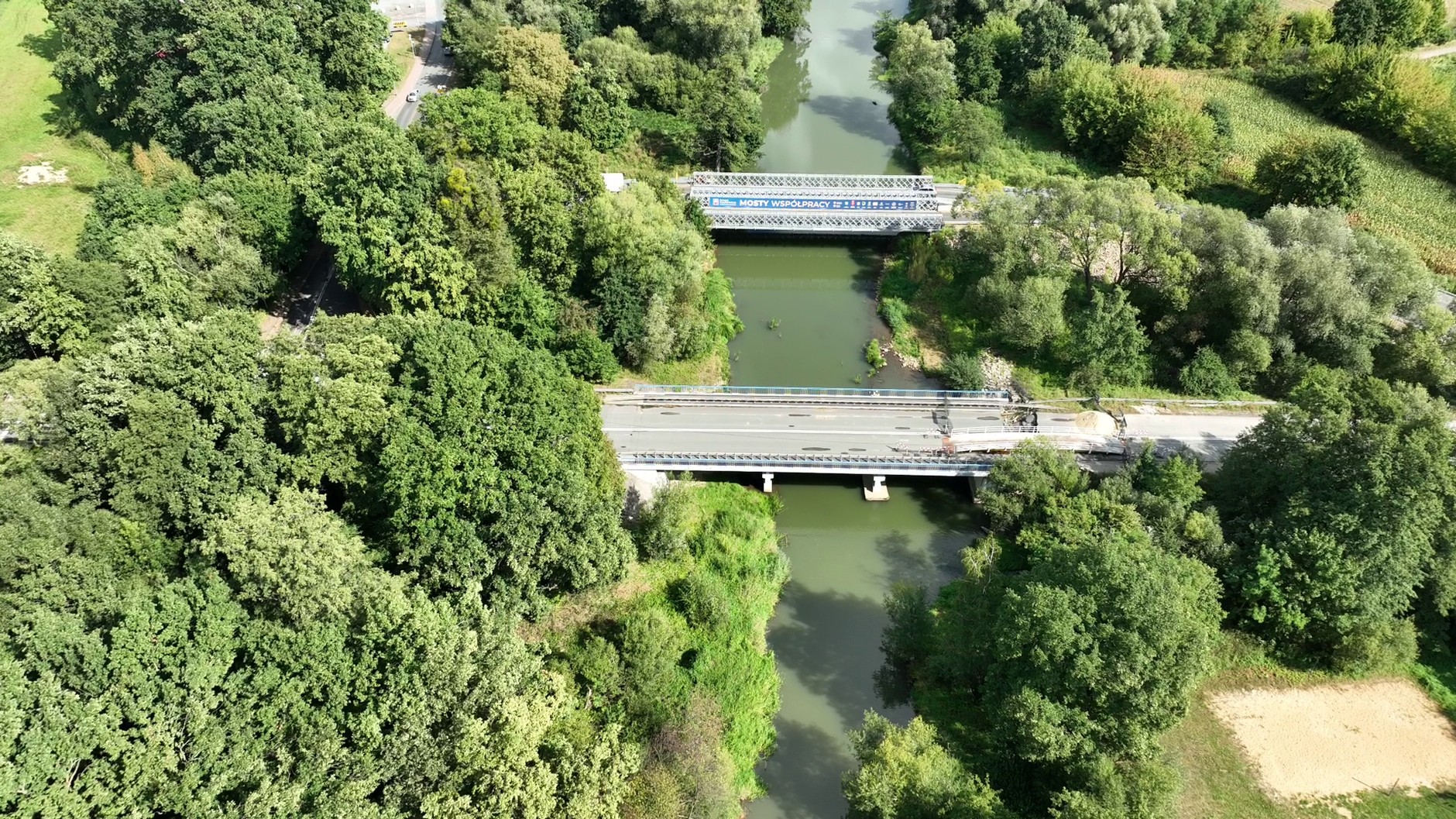 Fragment DK45 w Krapkowicach po powodzi