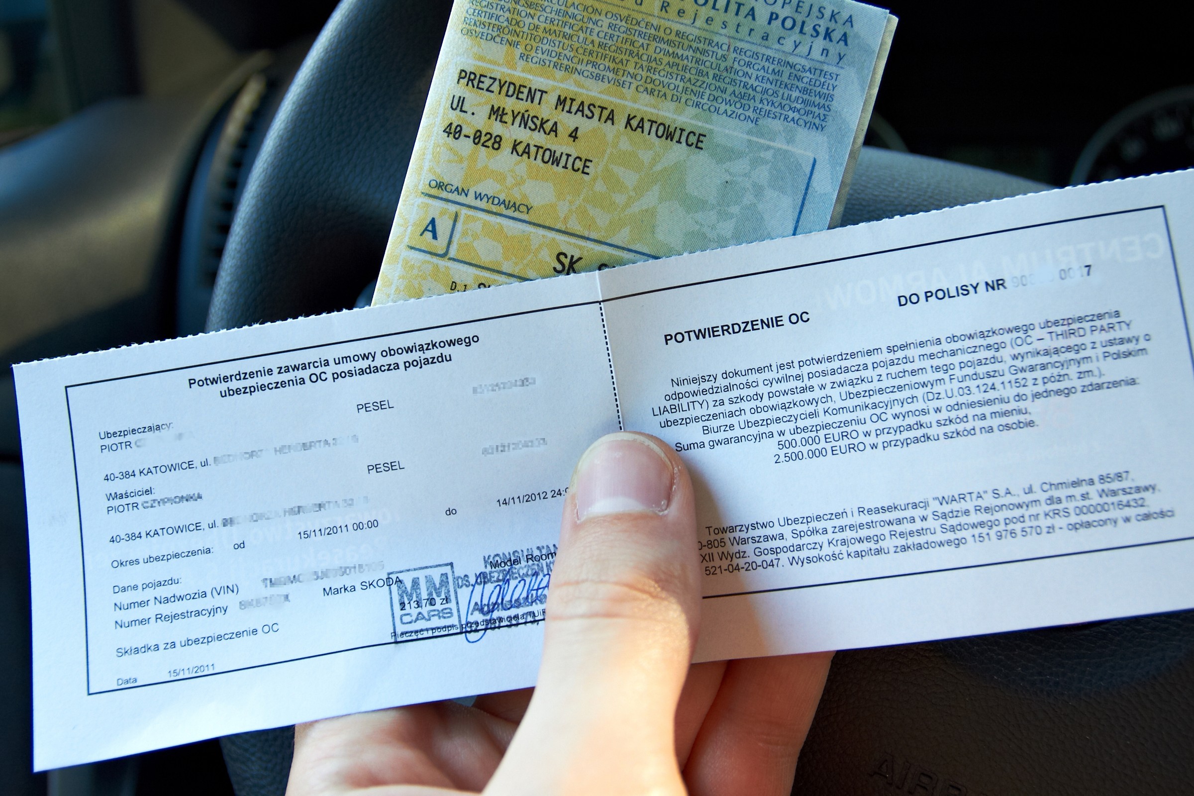 Wyższa płaca minimalna to wyższe kary dla kierowców za brak OC. Takie będą nowe stawki