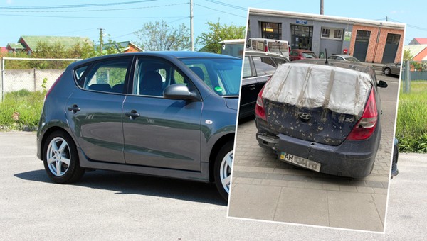 Obok tego samochodu wybuchł pocisk. Wywiózł ukraińską rodzinę z Mariupola