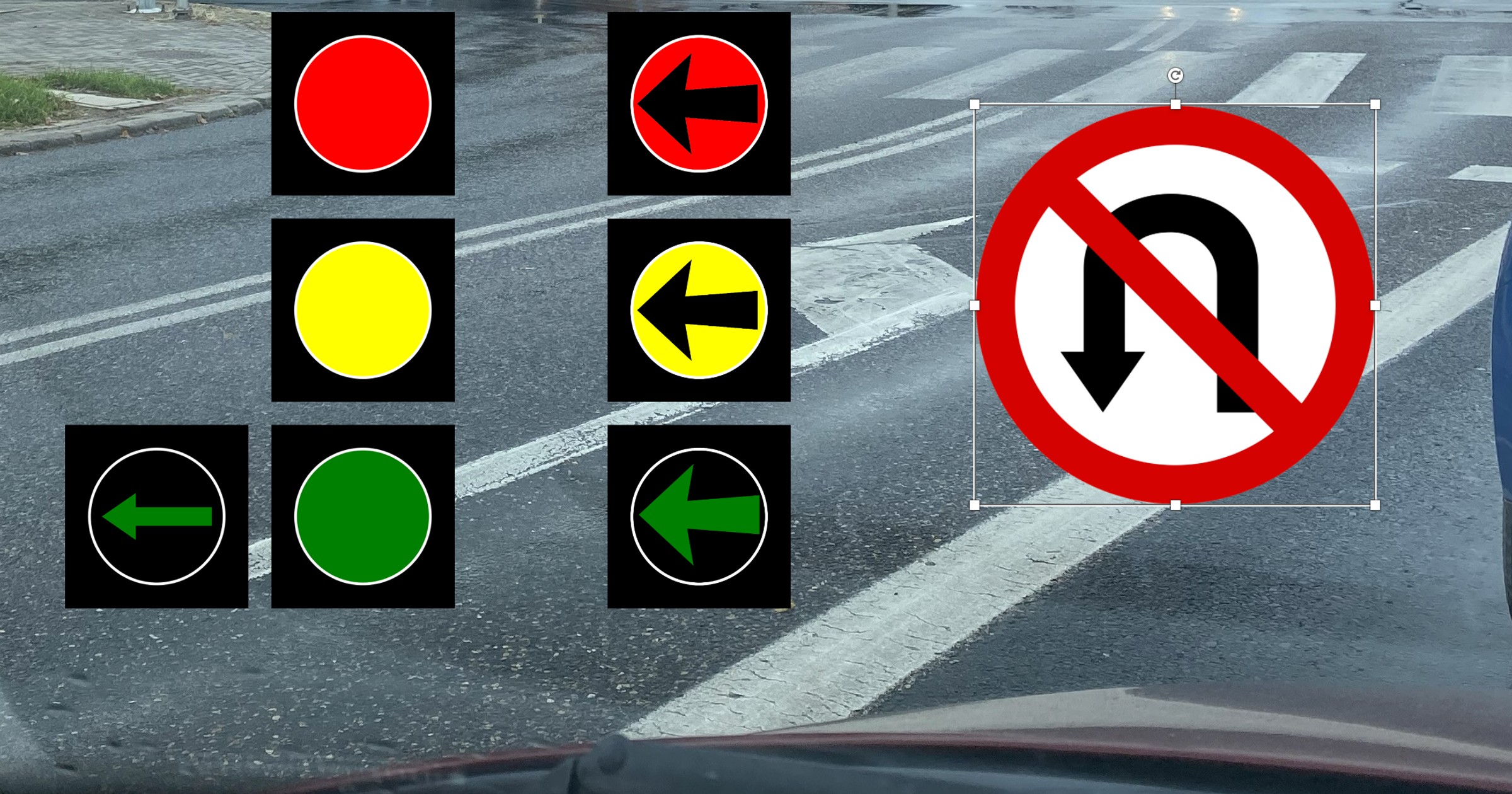 Sygnalizatory i znaki drogowe