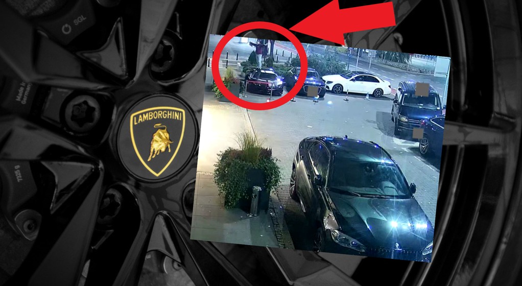 Uszkodził luksusowe Lamborghini w Warszawie (fot. screen: Komenda Powiatowa Policji w Pruszkowie)