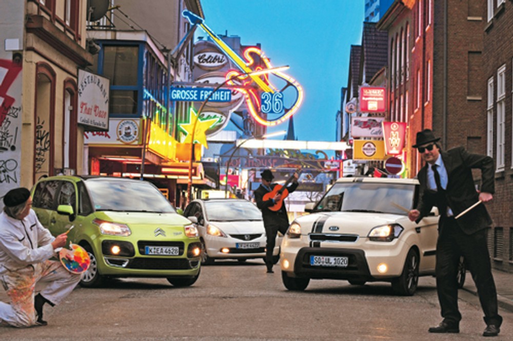 Citroen C3 Picasso kontra Honda Jazz i Kia Soul - Oto międzynarodowe trio artystyczne