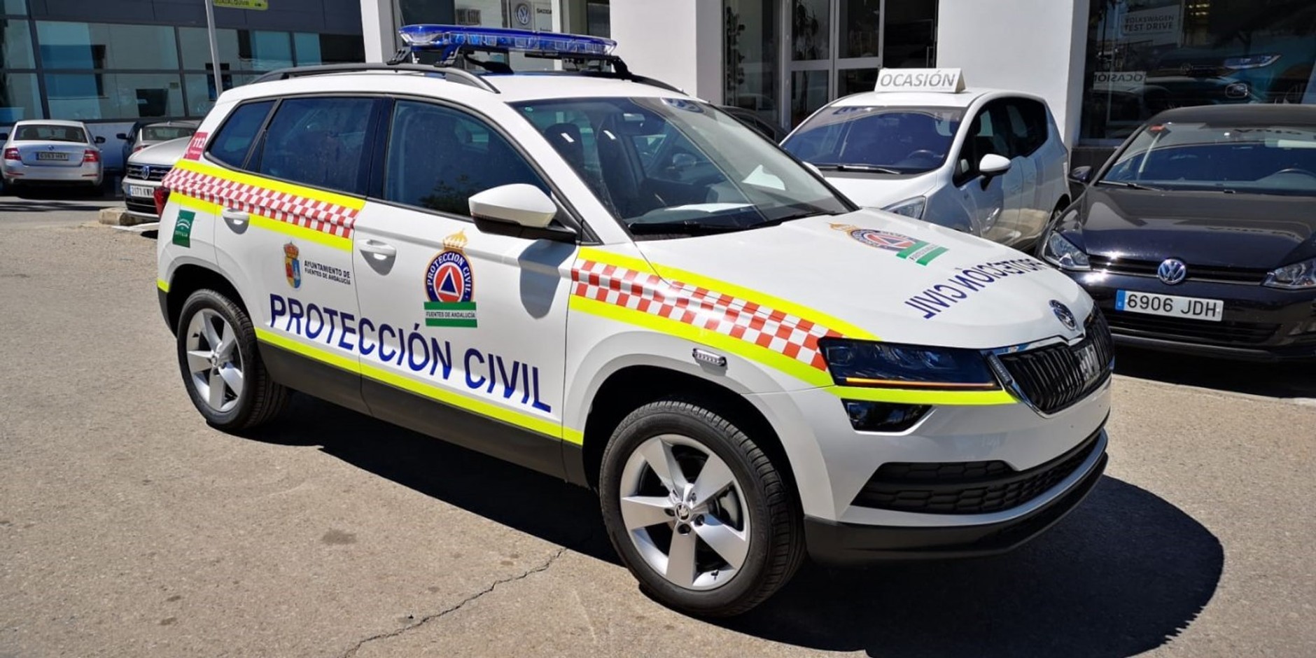 Radiowozy Skoda - Hiszpania