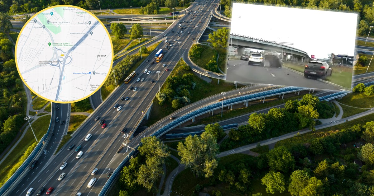 Zapadający w pamięć wypadek w Warszawie (Screen: Google Maps, Stop Cham/YouTube)