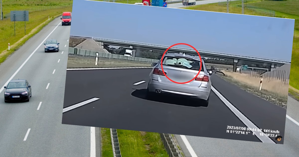 Jeden z kierowców zauważył podejrzaną kartkę w srebrnym BMW (youtube.com/@bandyta.z.kamerka)