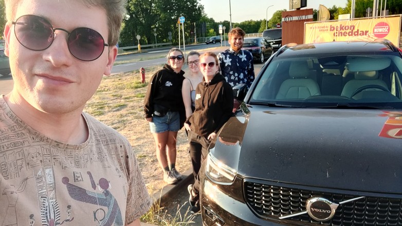 Volvo XC40 B3 podczas wyjazdu na mazury