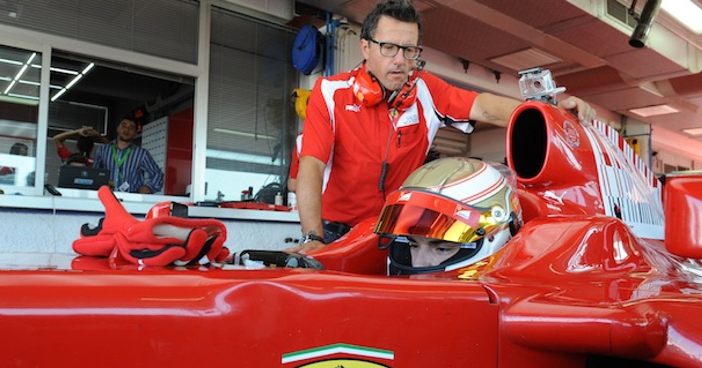 Bartłomiej Mirecki na testach Ferrari Driver Academy