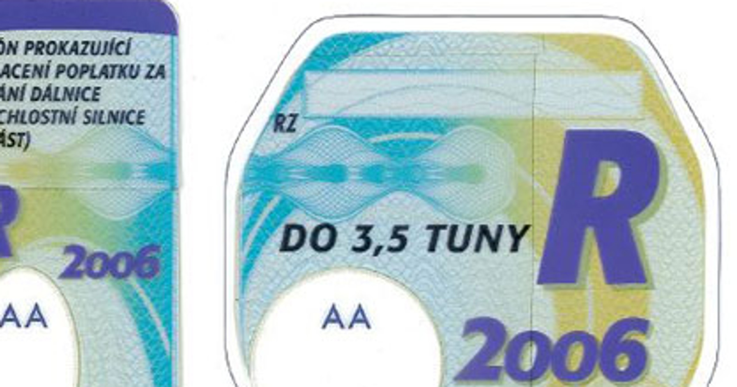Winiety na czeskie autostrady obowiązują tylko do 31 grudnia 2006!