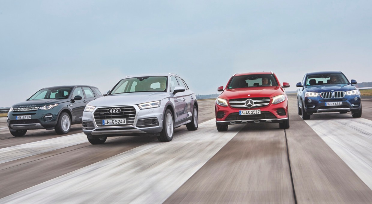 Audi Q5 kontra BMW X3, Land Rover Discovery Sport i Mercedes GLC - który z tych modeli okazał się lepszy?