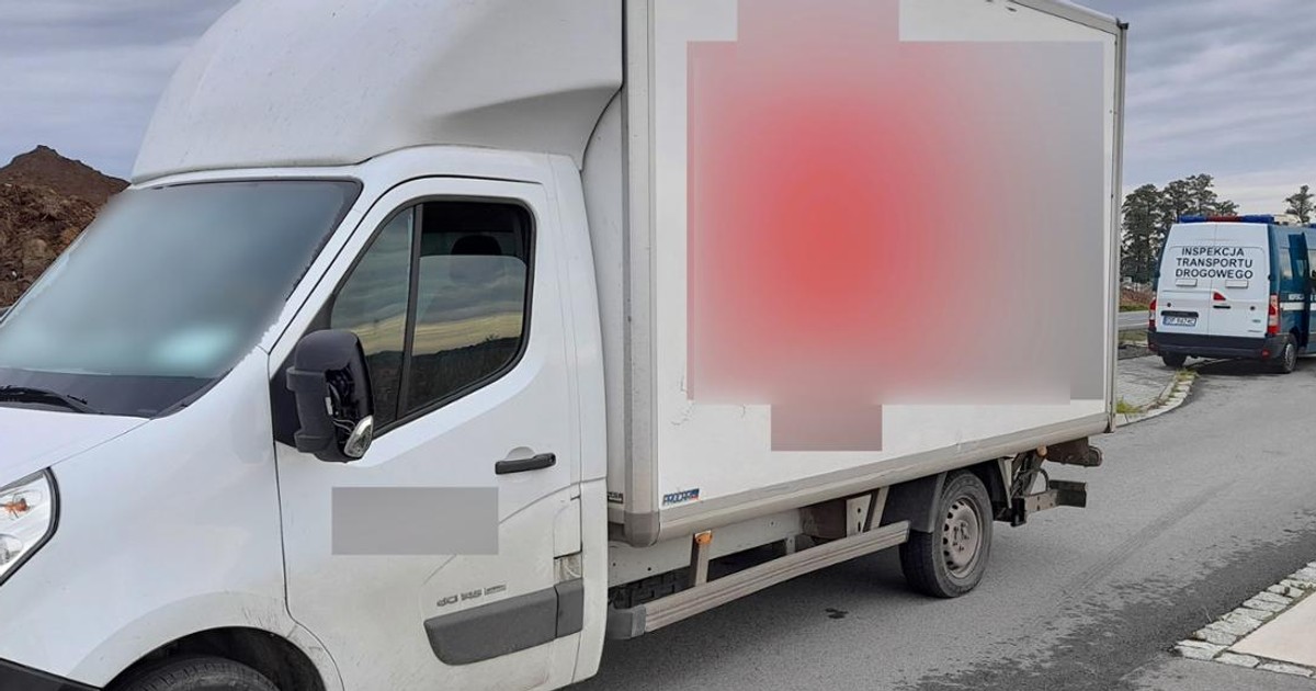 Samochód dostawczy kontrola drogowa ITD