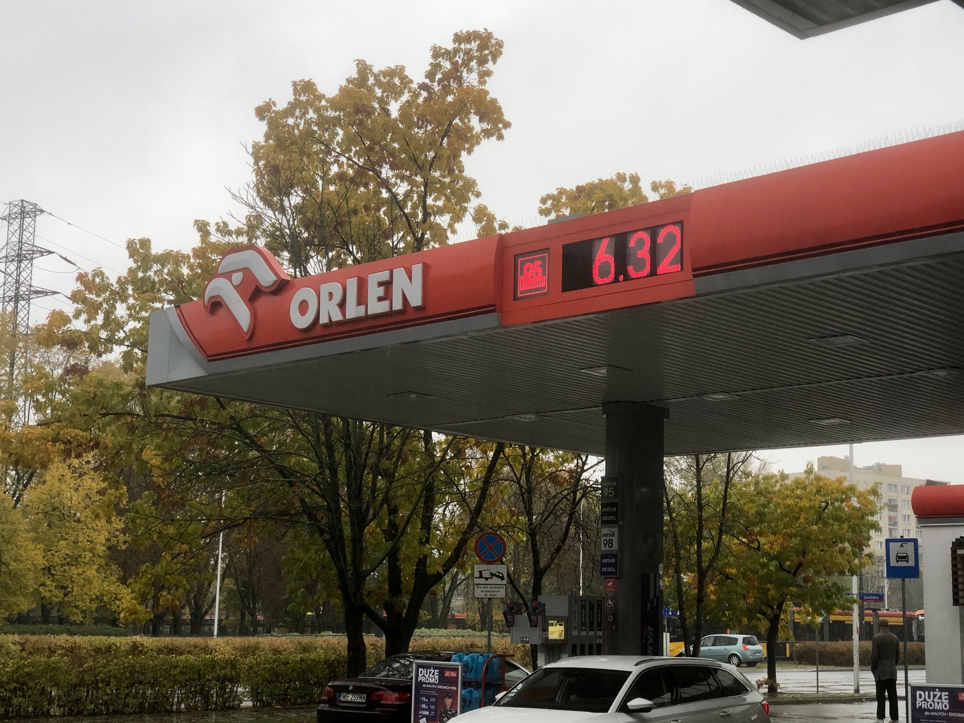 Ceny paliw na Orlenie w Warszawie, 26 października 2023 r.