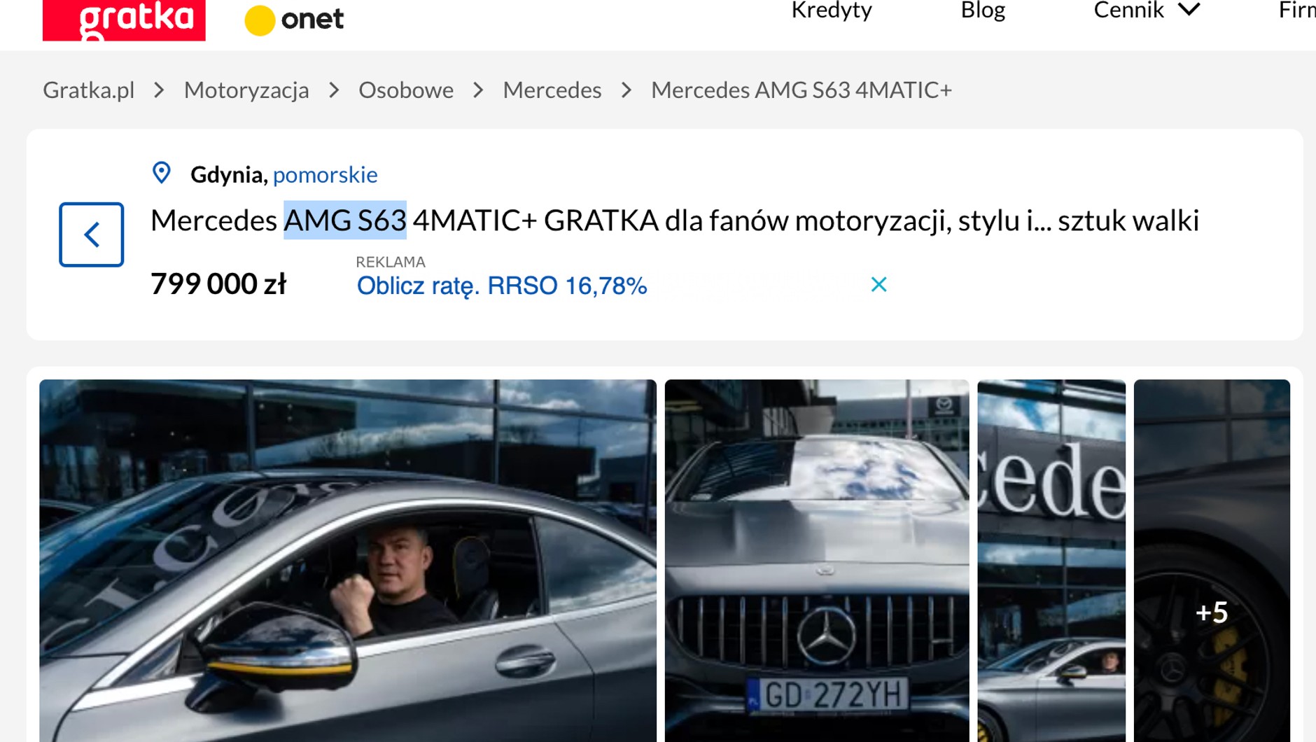 Ogłoszenie z serwisu Gratka